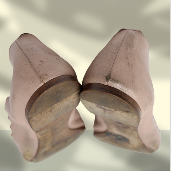 Chloe Scalloped Edge Ballet Flats 39 Nude - Picture 6 of 6